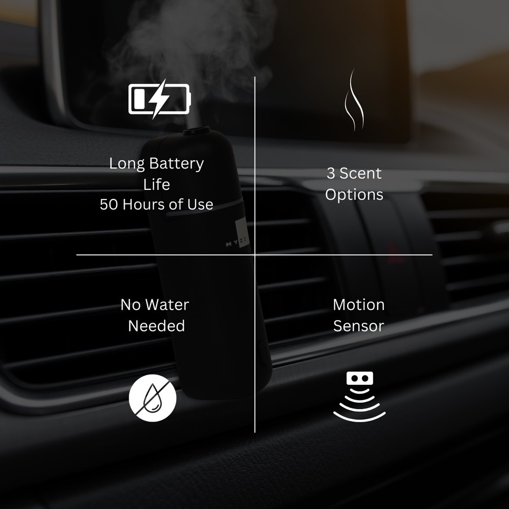 Car Diffuser With 6 Oils Included - essential oil diffuser gift set