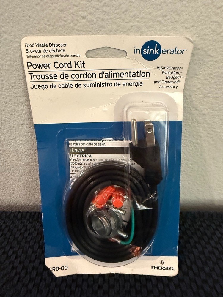 New InSinkErator/Emerson CRD-00 Power Cord Kit
