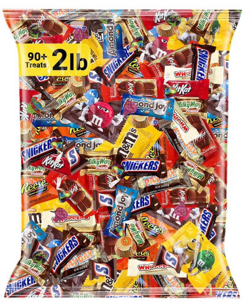 Assorted Chocolate Candy Variety Pack 2 lb – Bulk Individually Wrapped Chocol...