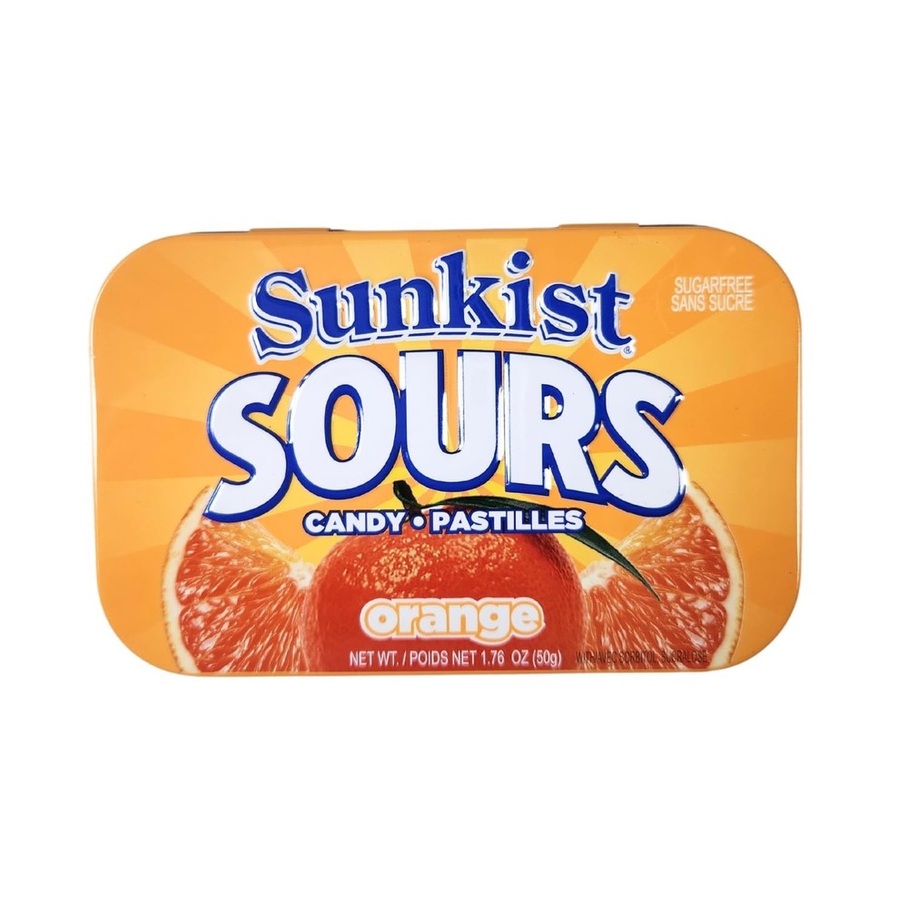 Sunkist Sours Orange Flavored Candy (2 Pack)