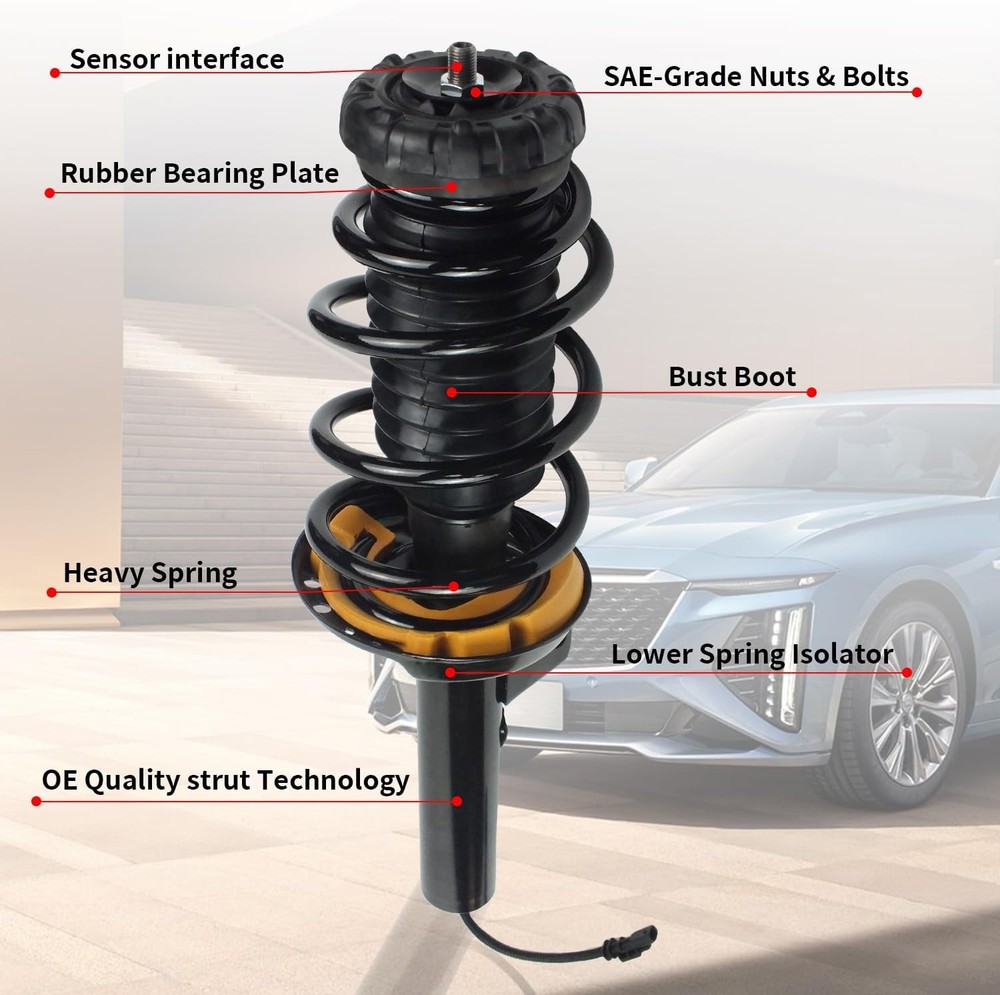 2PCS Front Struts Assembly Spring Suspension Front Shocks Absorbers Front - XTS
