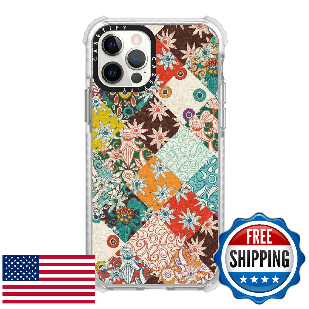 CASETiFY Ultra Impact Case for iPhone 12 / iPhone 12 Pro - SARILMAK Patchwork -