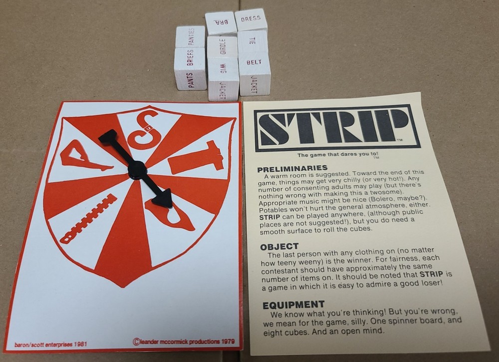 Vintage 1981 Strip Game Complete Leander McCormick LOWERED