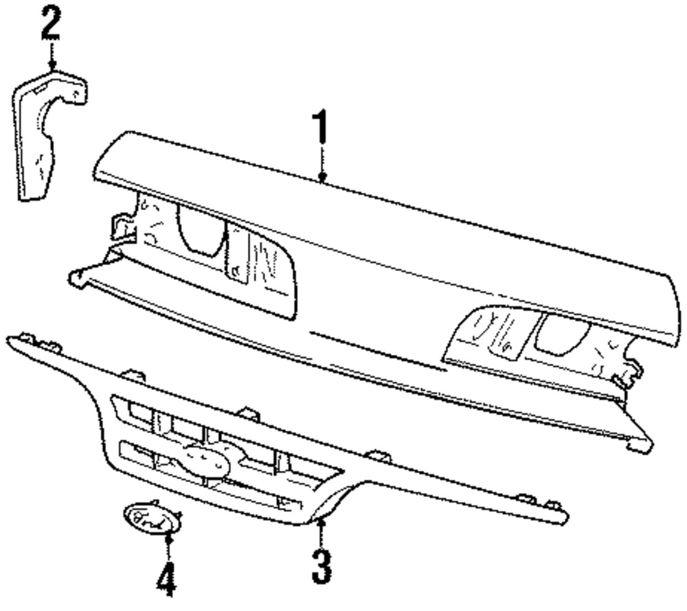 Genuine Ford Front Panel Bracket F5AZ-8B455-A