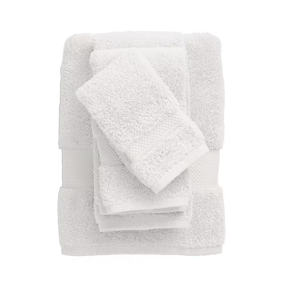 Legends Sterling White Solid Supima Cotton Bath Towel