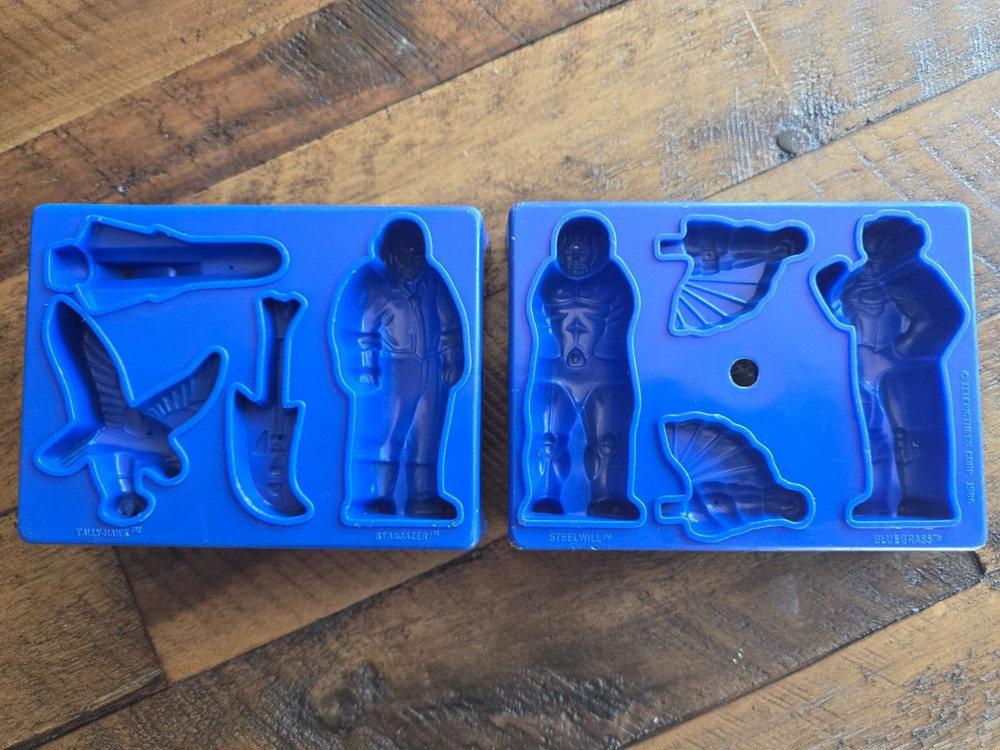 Vintage rare silverhawks play doh set molds