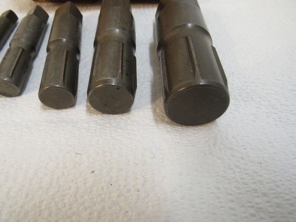 Rigid 883 Pipe Extractor Set 5 Peices (1 Missing) 1/4", 3/8", 1/2", 3/4", 1"