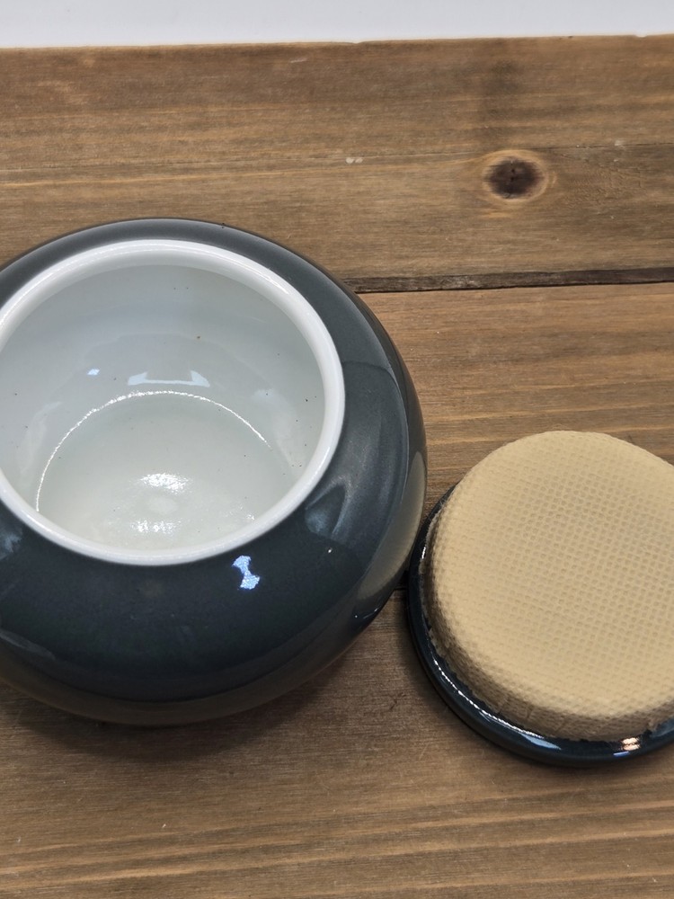 Ceramic Ginger Jar with Gold Patterned Storage Canister