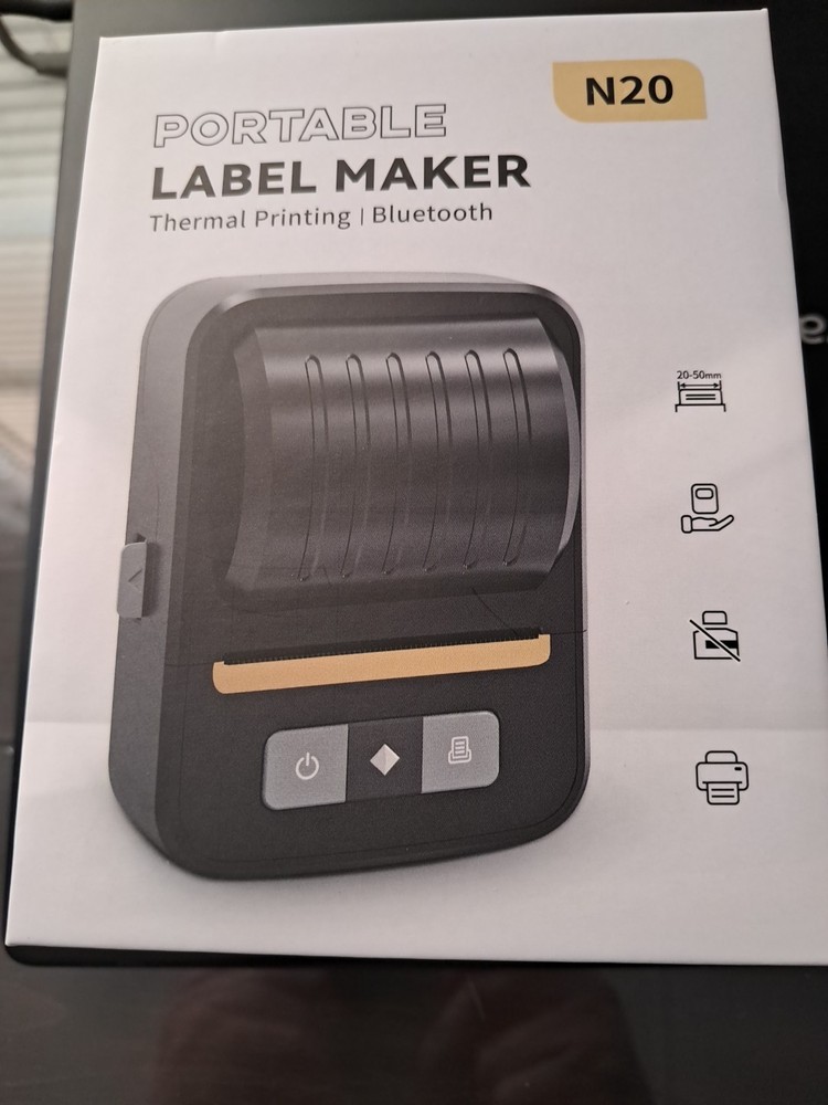 Portable Label Maker Bluetooth Thermal Label Printer N20