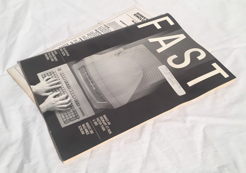 FAST Vintage DOS Utility Software 5.25" Disk & Manual Bloc Publishing