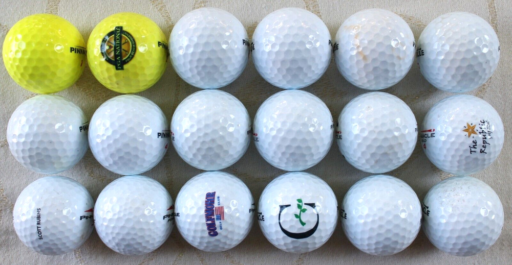 Pinnacle Rush, Gold, Soft Mix 18 Golf Balls 5A 4A 3A