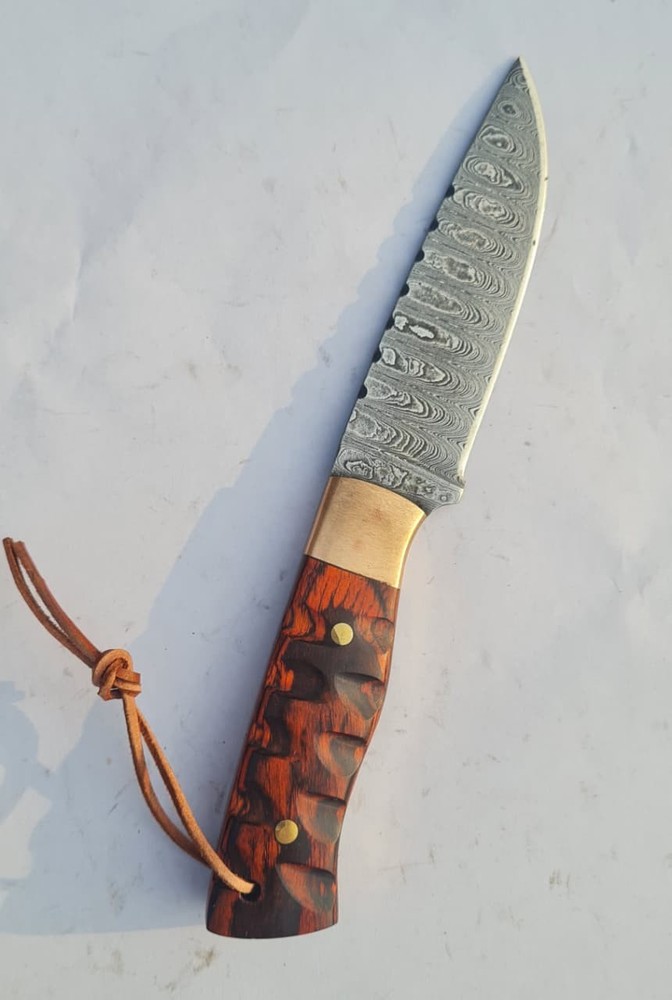 custom handmade fixed blade hunting knife