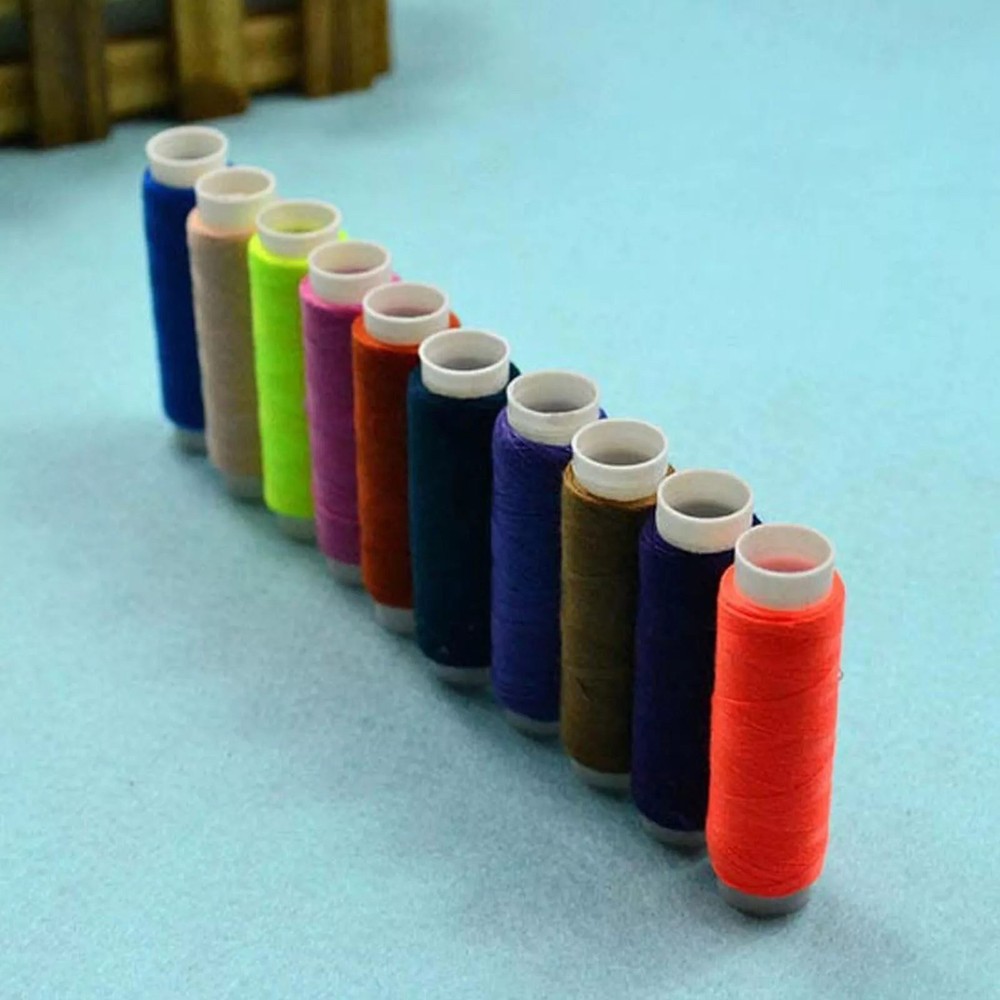 39Pcs Colored Sewing Thread Set Random Colors Polyester Spool Sewing Thread