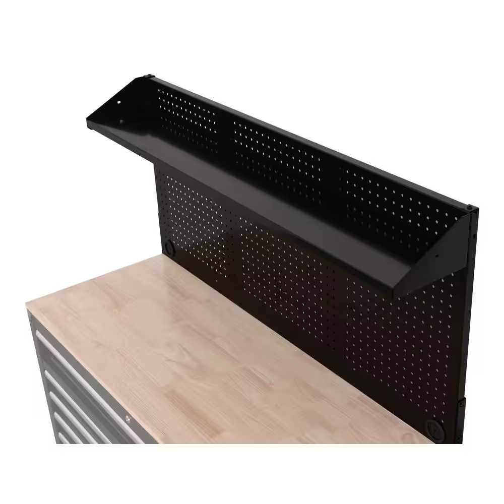 Modular 52 In. W Standard Duty Black Pegboard Attachment