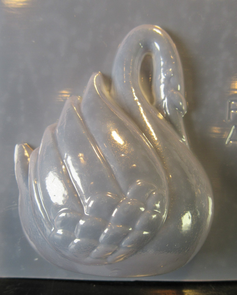 Resting Swan Chocolate Candy Mold 3D Mirrored