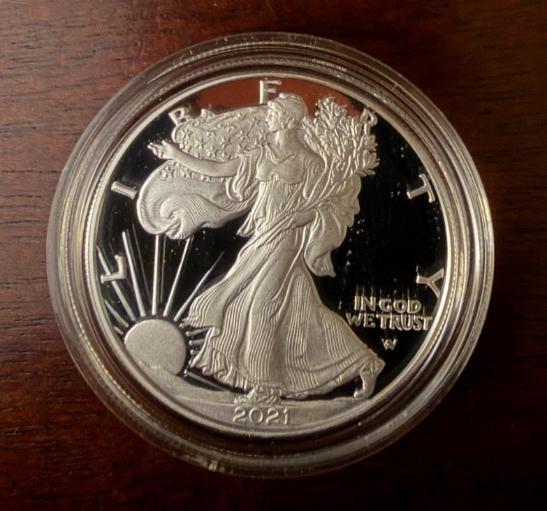 2021 - W Type 2 Proof Silver Eagle with OGP and COA
