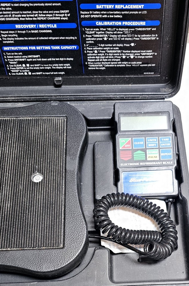 Blue Point Portable Electronic Refrigerant Scale ACT120A