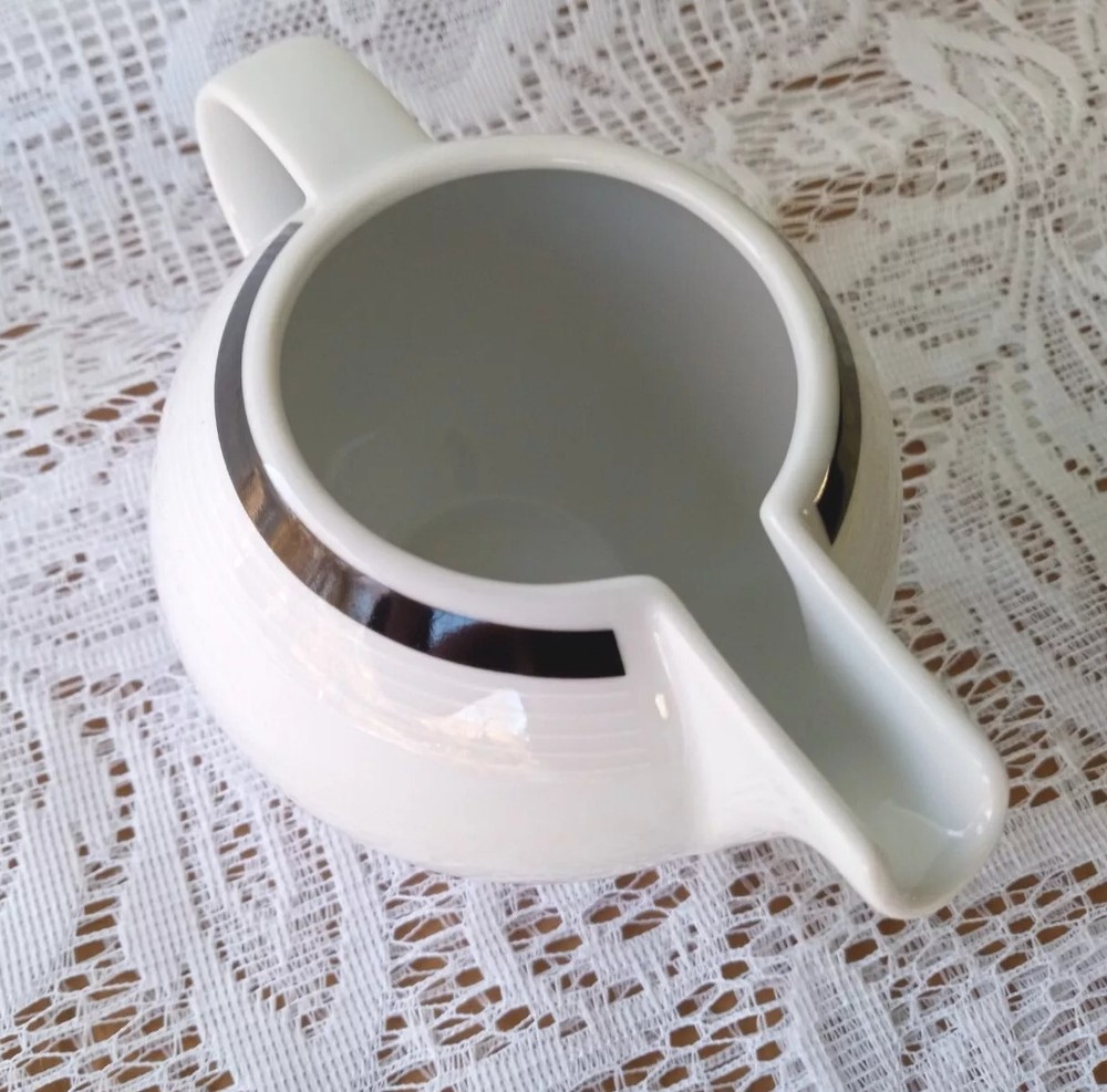 Vintage STUDIO NOVA Y0131 Cafe Classics Black Small Creamer Dish Replacement