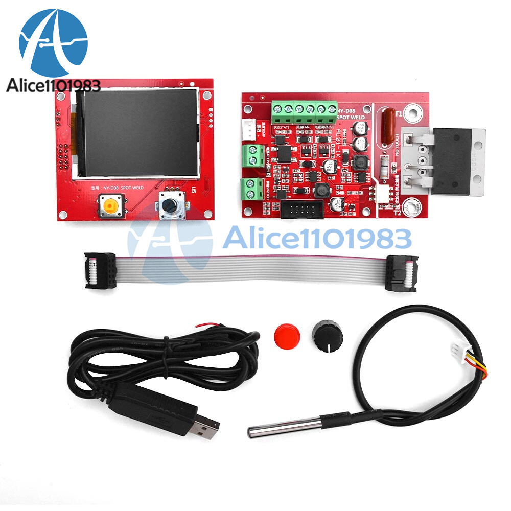 NY-D08 100A Color LCD Spot Welding Machine Control Board Panel Controller Welder