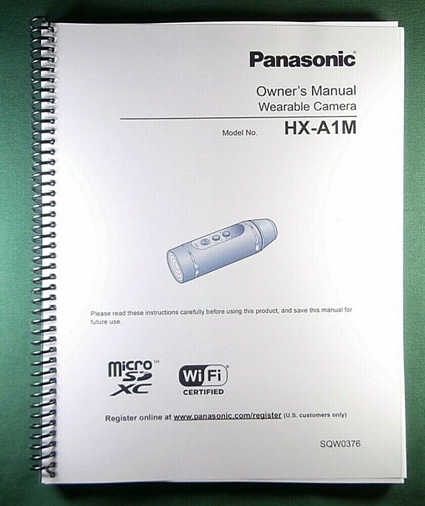 Panasonic HX-A1M Instruction Manual: Full Color & Protective Covers!