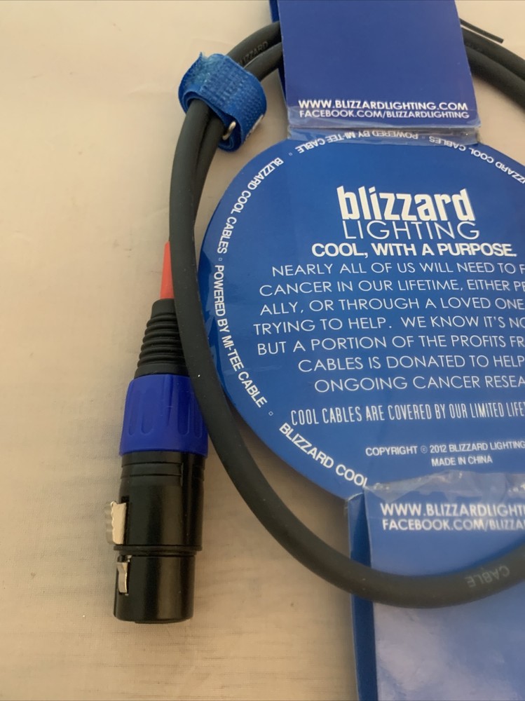 Blizzard Lighting Cool Cable Made With DMX Ingredients NEW