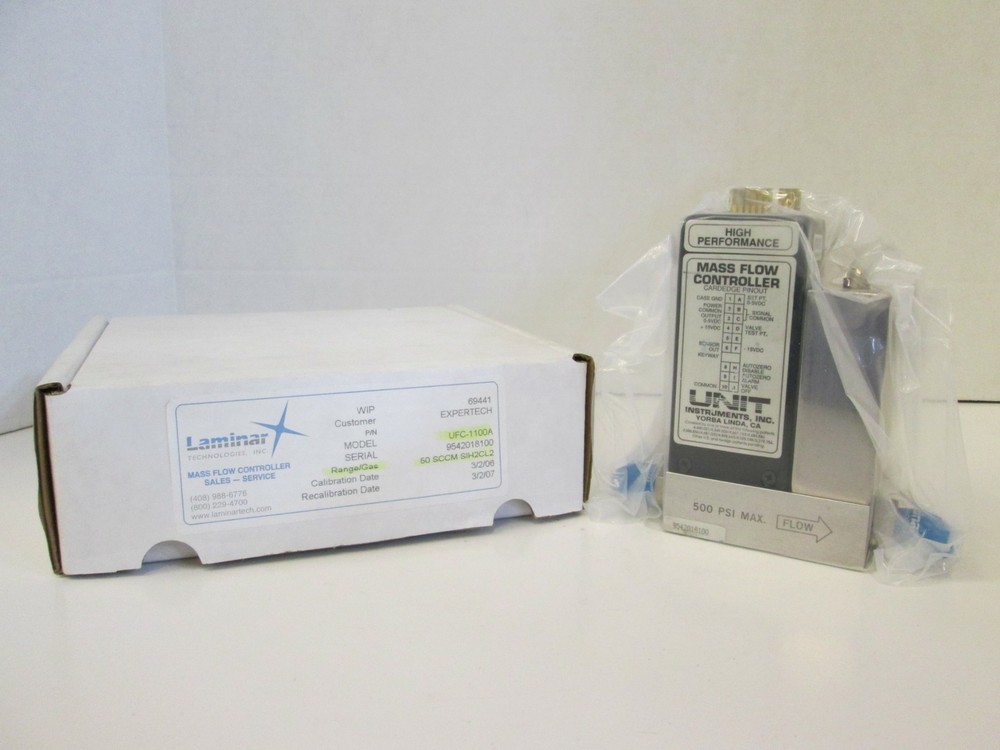 Unit UFC-1100A Mass Flow Controller SIH2CL2, 50 SCCM, Refurbished