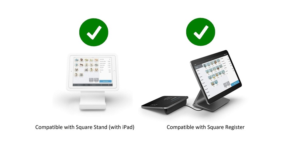 POS Hardware Bundle for Square - Cash Drawer and Thermal Receipt Printer,[Com...