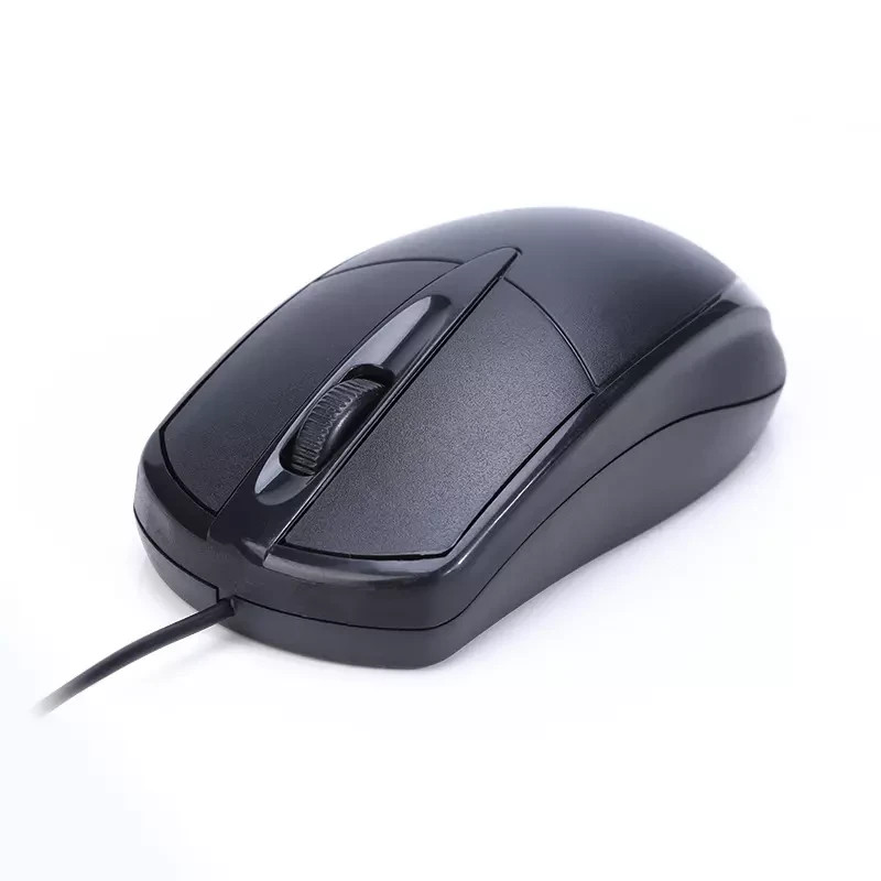 USB 2.0 Optical Wired Scroll Wheel Mouse PC Laptop Notebook Desktop Black Mice