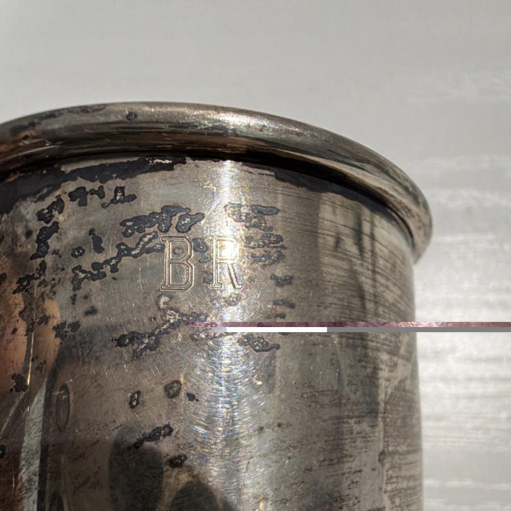 WFR Sterling Silver (.925) Cup Monogram BR Marked 512 43.41g