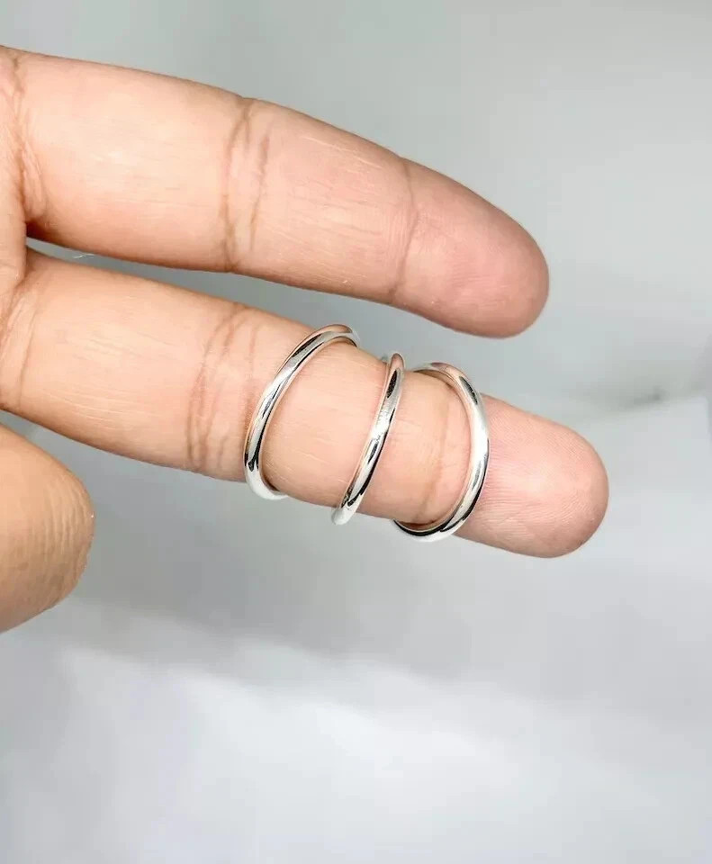Solid 925 Sterling Silver Band & Statement Ring Handmade Ring All size R-122