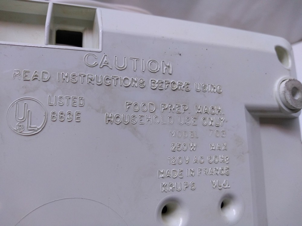 Krups 703 Master Pro Compact Food Processor Motor Base ONLY