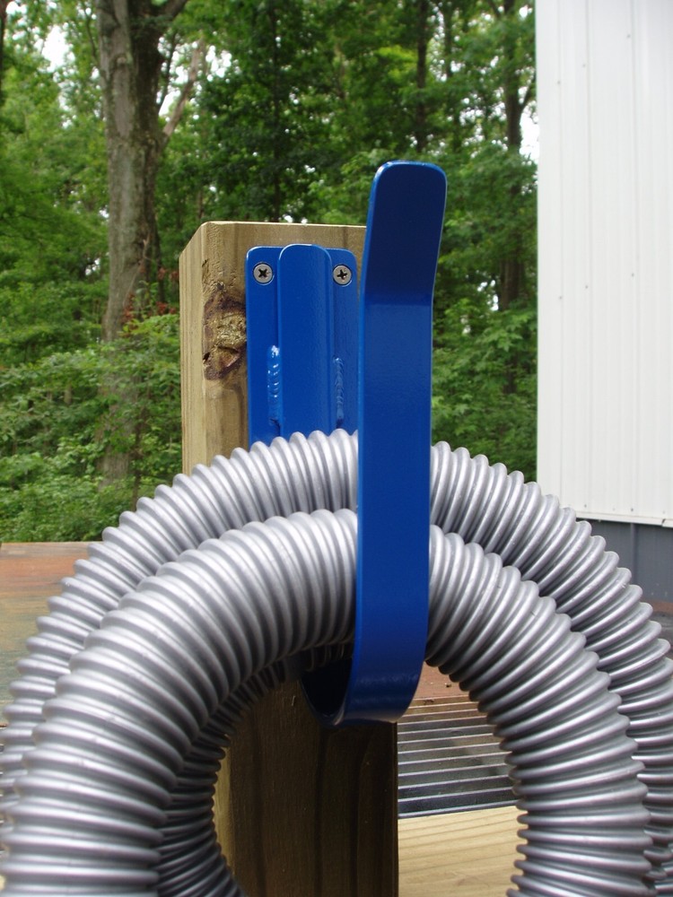 swimming pool hose hanger post or wall mount