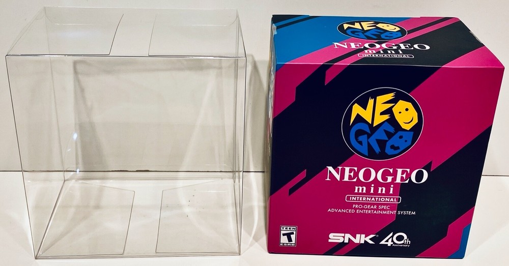 1 Box Protector For NEO GEO MINI (INTERNATIONAL) Console! Clear Display Boxes