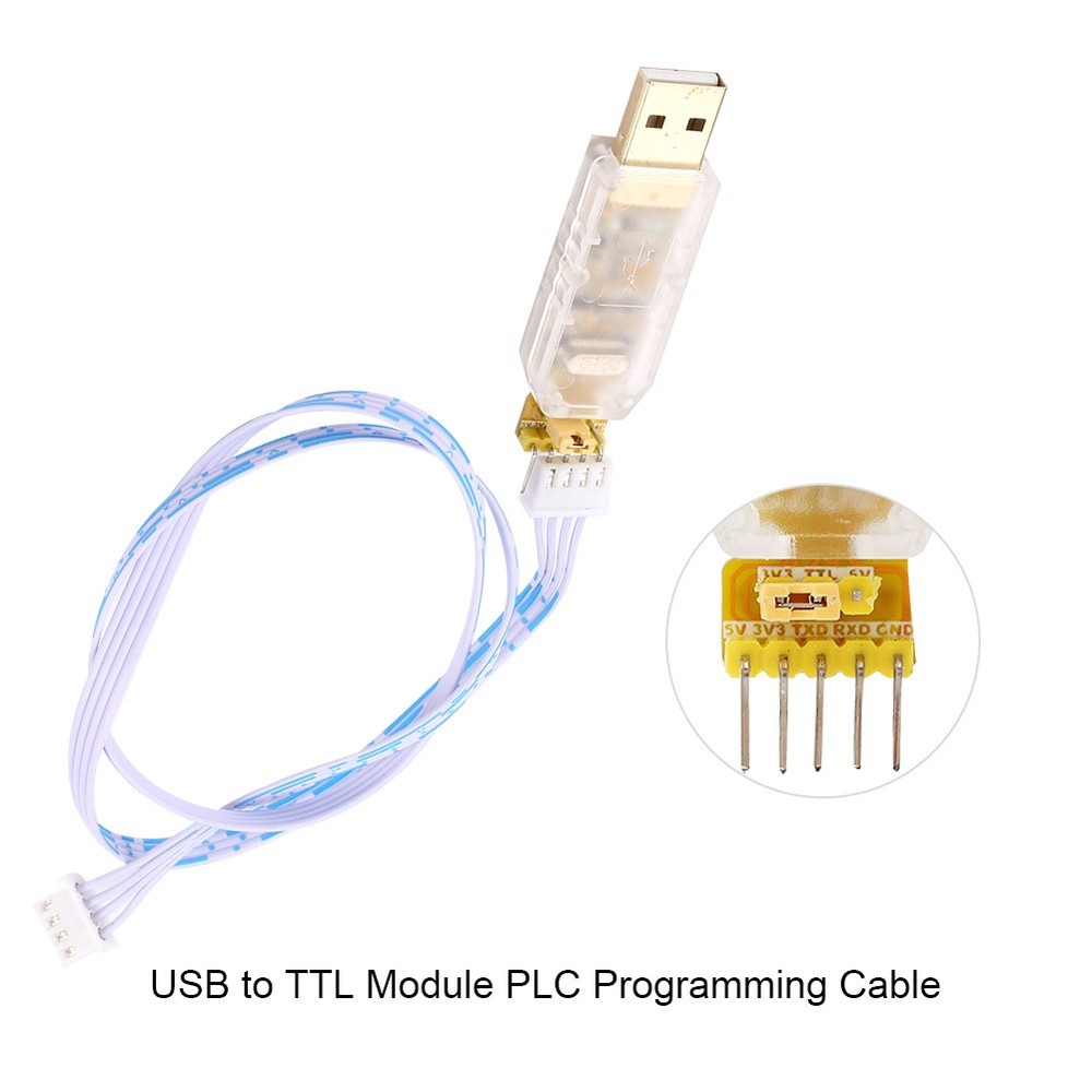 USB To TTL Module PLC Programming Cable Adapter Convertor Tool 3V 5V