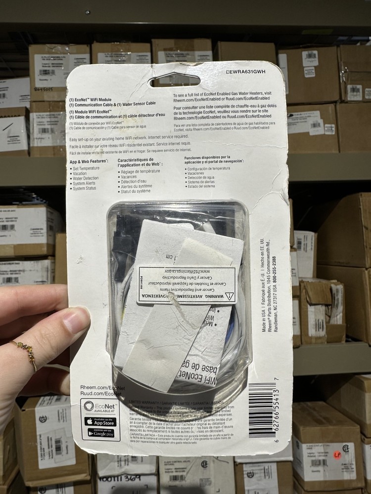 EEWRA631GWH | Rheem EcoNet WiFi Kit for Gas Water Heater