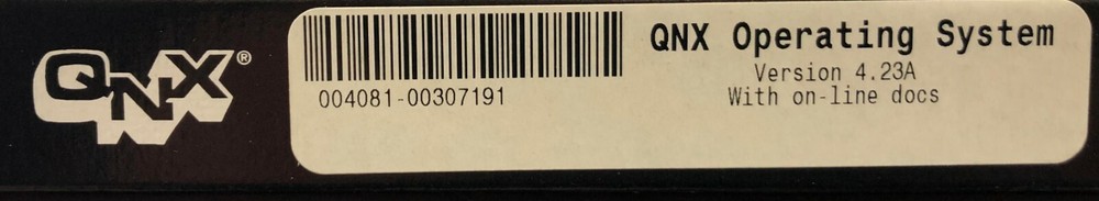 QNX Operating System Version 4.23 A