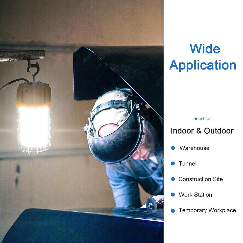 Led Temporary Work Light 60 Watts Hanging Work Construction Lights 8700LM 5000K