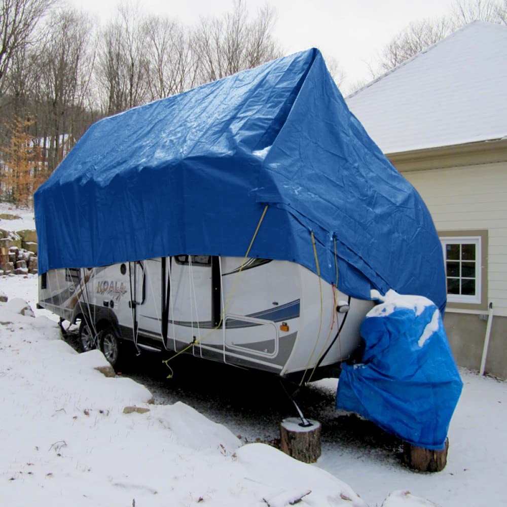 Windscreen4less 5' x 7' General Multiple Purpose 5 Mil Waterproof 5'x7', Blue