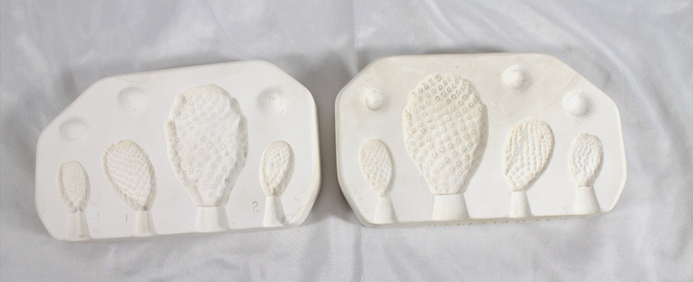 Ceramic Slip Casting Mold Oasis Prickly pear Cactus #228