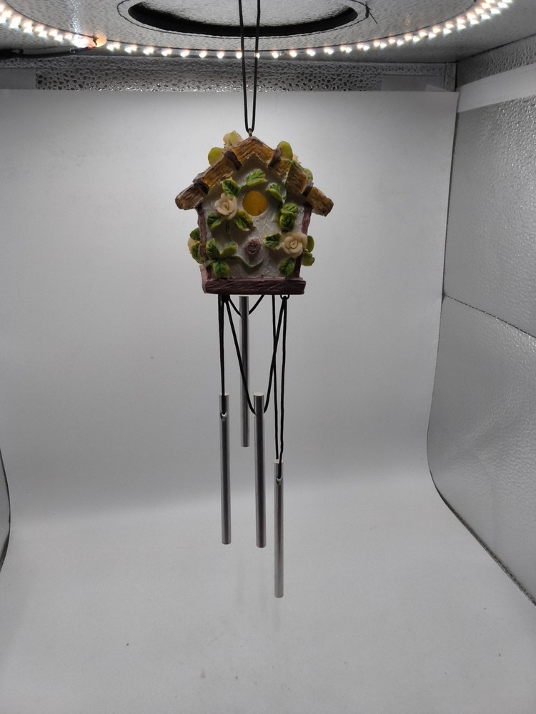 Mini Birdhouse Wind Chime, Home Decor