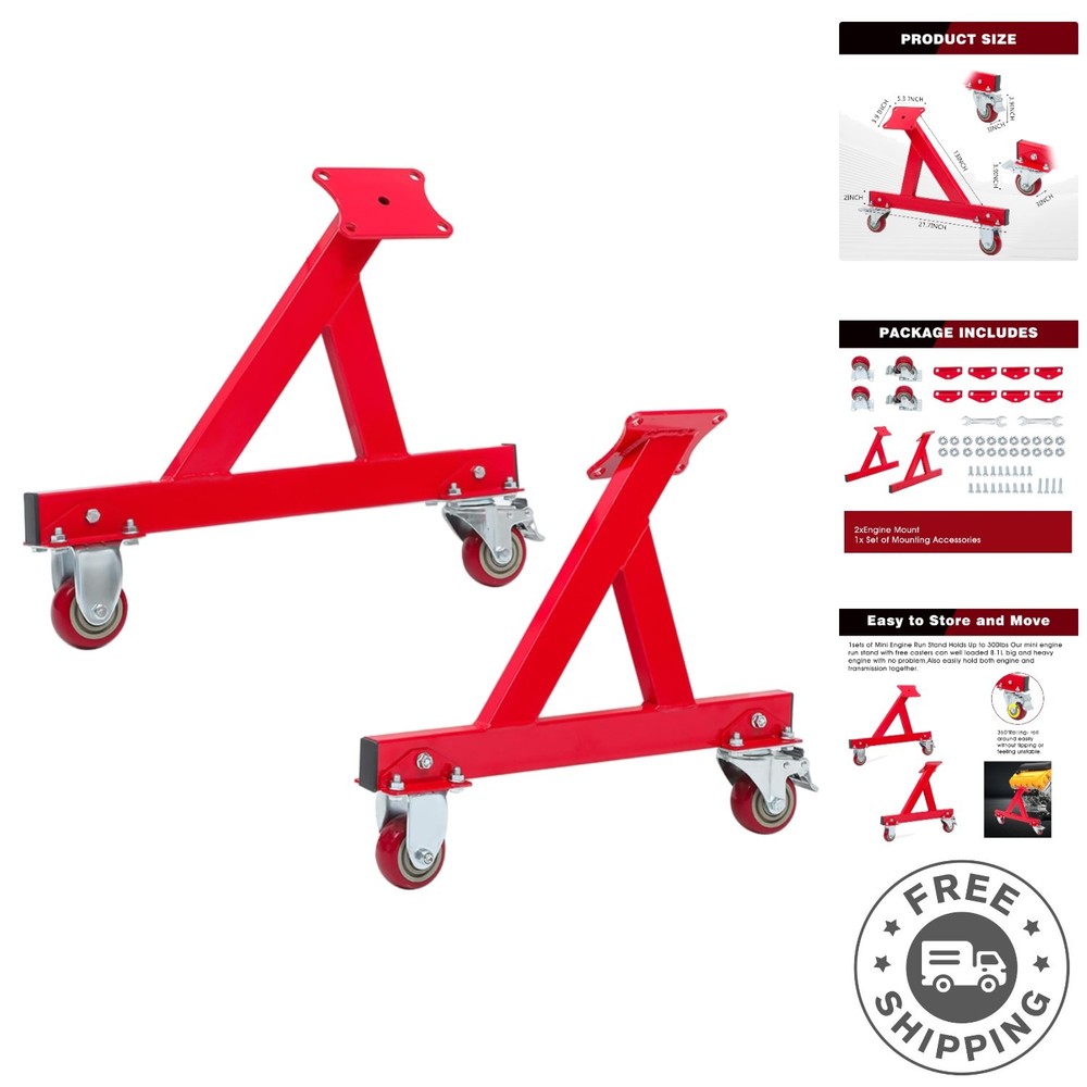 Easy Assembly Heavy-Duty Engine Stand for GM LS Series - Compact Design
