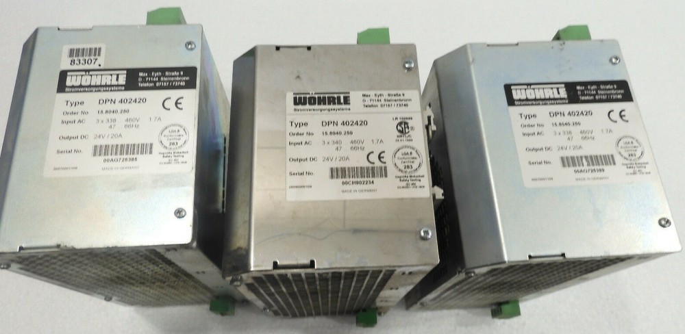 DPN 402420, WÖHRLE - 3 pieces