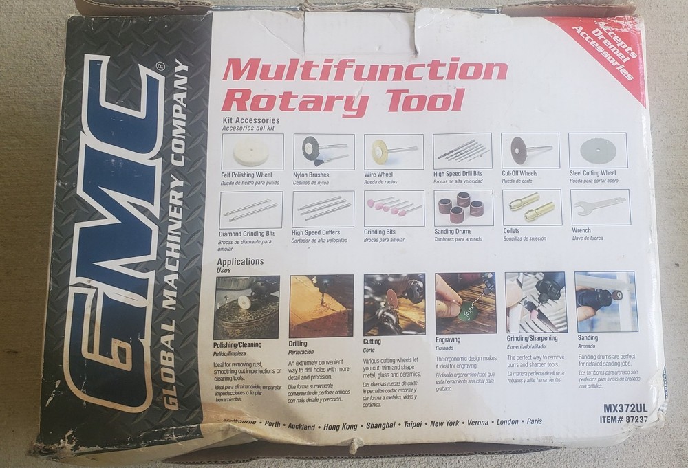 GMC Multifunction Variable Speed Rotary Tool Includes case and accessories