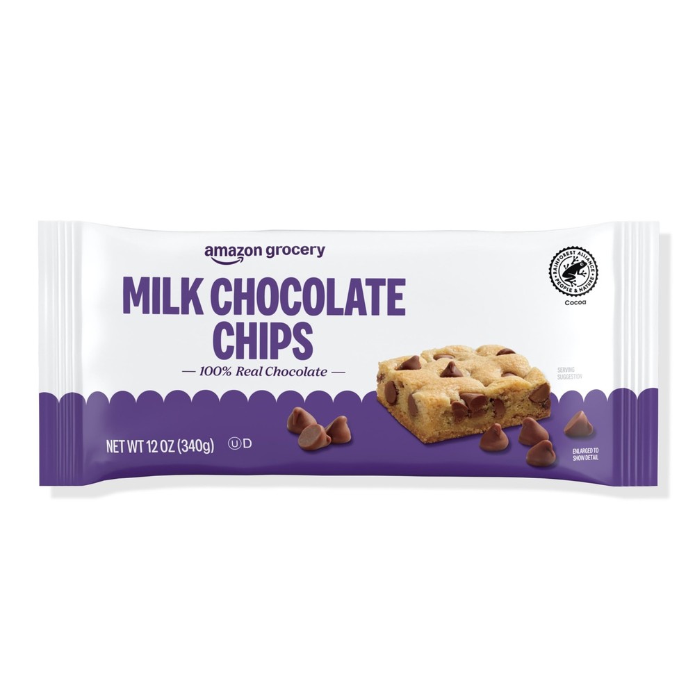 Milk Chocolate Chips 100% Real Chocolate, 12 Oz