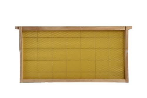 Fully Assembled Deep Beehive Frames - Wired Beeswax, Plastic-Free, 20 Pack