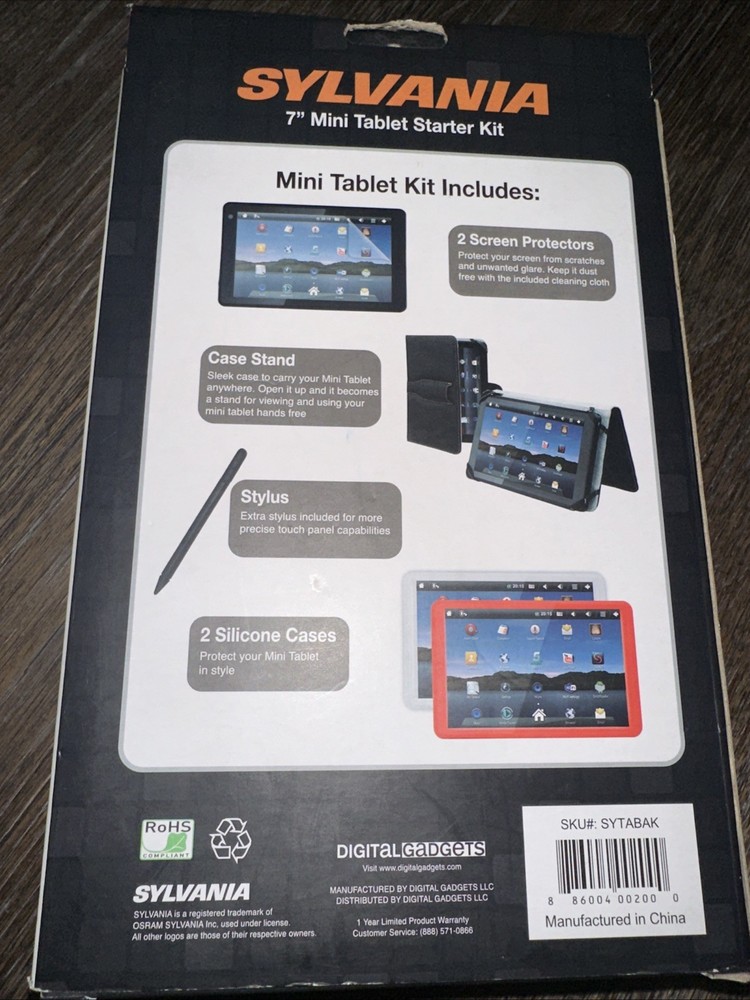 Sylvania 7” Mini Tablet Started Kit