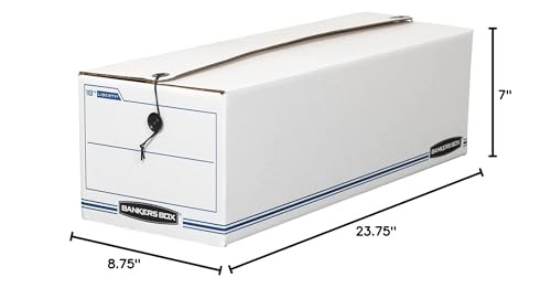 Bankers Box LIBERTY Check and Form Boxes, Standard Set-Up, String and Button, 7