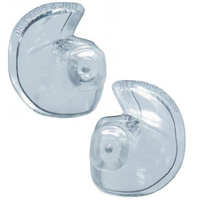Doc's ProPlugs SCUBA Diving Preformed Clear Vented Earplugs - Medium