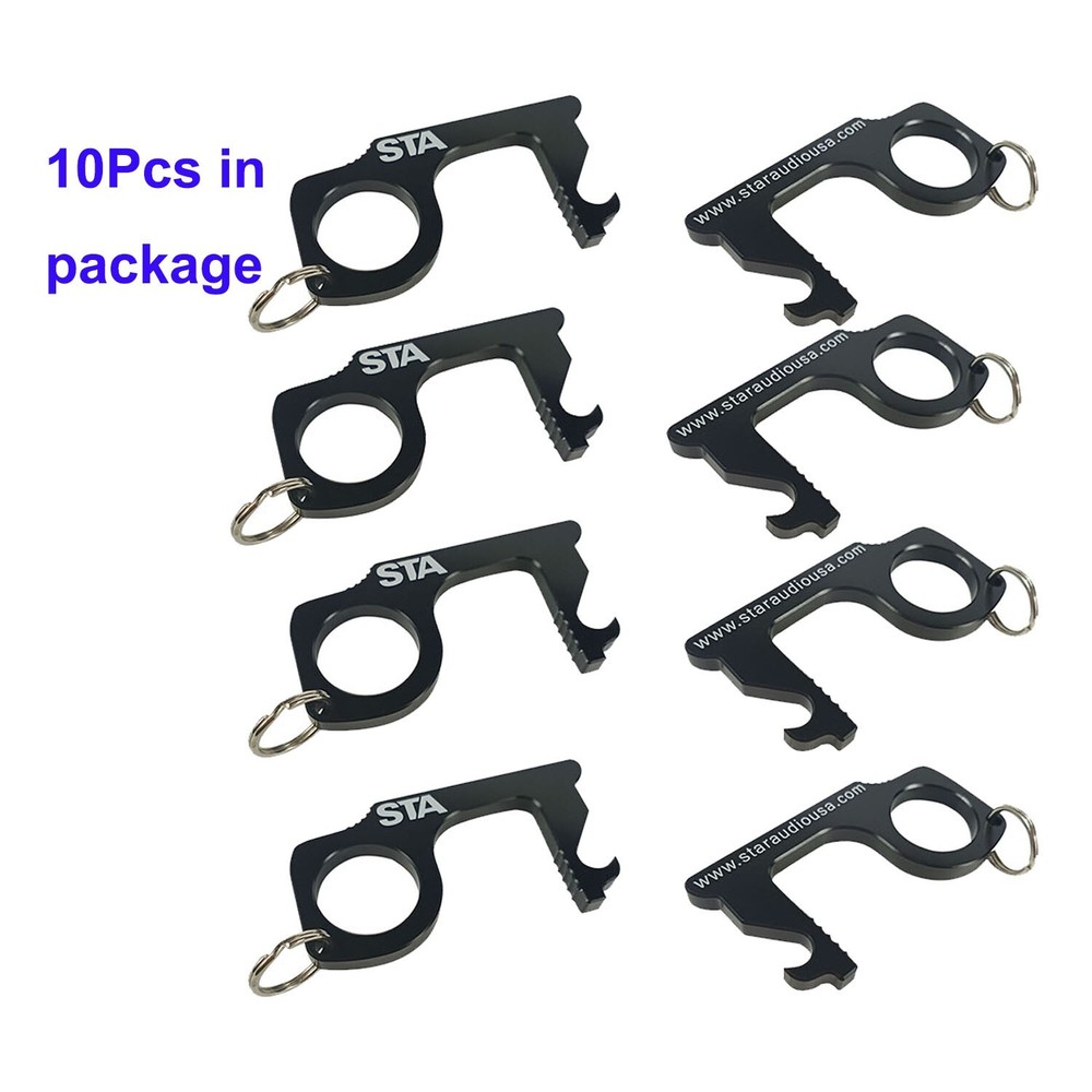 8PCS Portable Touchless Ease To Clean Handheld Keychain Contactless Keychain