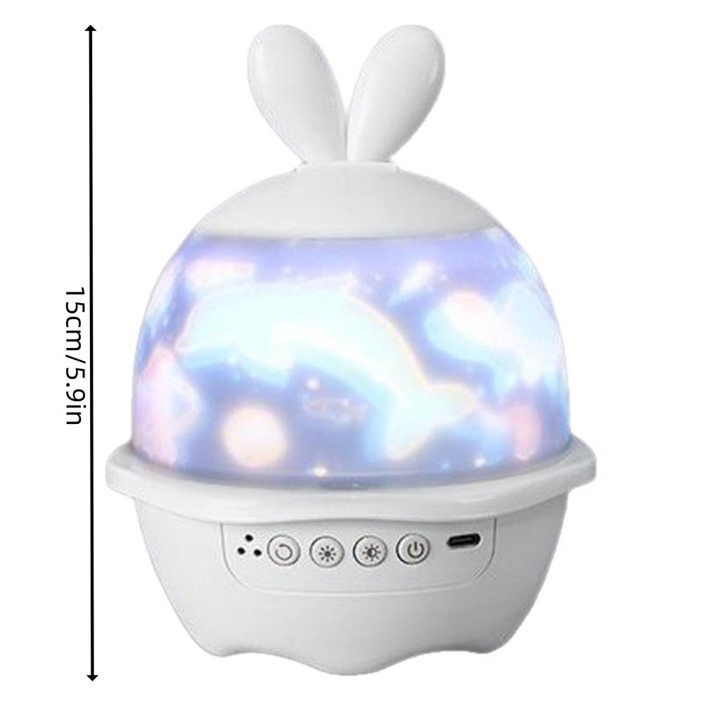 Rotating Star Projector Night Light Adjustable Focus Galaxy Projector Lamp